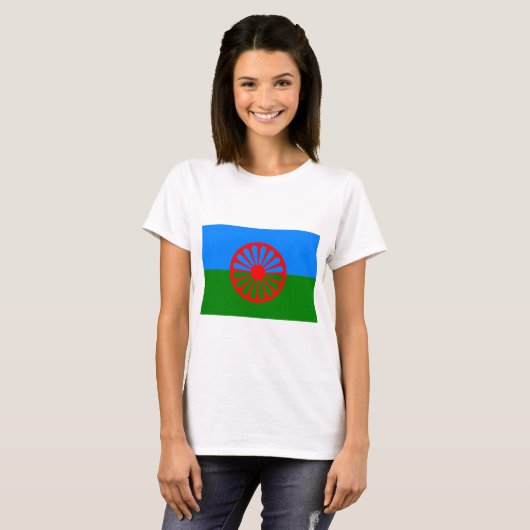 Romani Flag T-Shirt (Vorne ganz)
