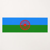 Romani Flag Yogamatte (Vorderseite (Horizontal))