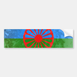 Romani Flagge Autoaufkleber
