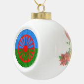 Romani Keramik Kugel-Ornament (Rechts)