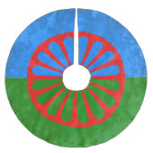 Romani Polyester Weihnachtsbaumdecke (Vorderseite)