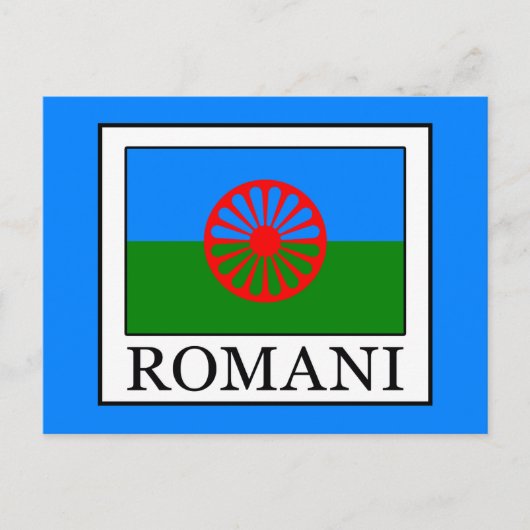 Romani Postkarte (Vorderseite)