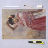 Romani Sinti und Roma Woman Dancing (von Albert Ed Seidenpapier (Handwerk)