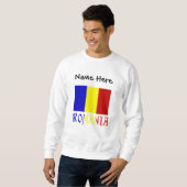 Romania and Romanian Flag Personalized  Sweatshirt (Vorne ganz)