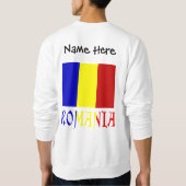 Romania and Romanian Flag Personalized  Sweatshirt (Rückseite)