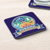 Romania Carpathians Danube Transylvania Getränkeuntersetzer (Linke Seite)
