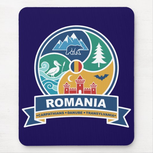Romania Carpathians Danube Transylvania Mousepad (Vorne)