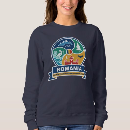 Romania Carpathians Danube Transylvania Sweatshirt (Vorderseite)