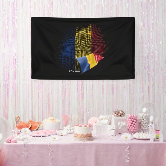 Romania flag banner (Party)