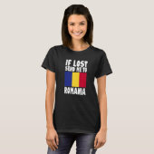 Romania Flag Design  If lost send me to Romania Pr T-Shirt (Vorne ganz)