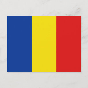 Romania Flag Postcard Postkarte