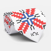 Romania Folk Motiv Traditionelles Symbol ethnisch Krawatte (Gerollt)