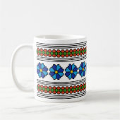 Romania Folklorekunst Motif Zichorie Blume Symbol Kaffeetasse (Links)