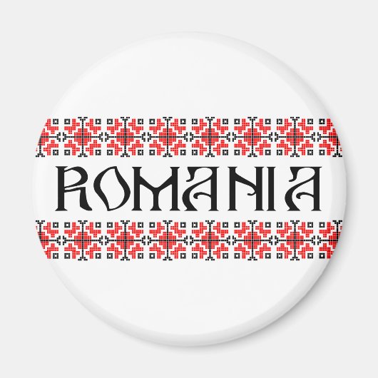 romania Land Symbol Name Text Folk Motif Tradit Magnet (Vorne)