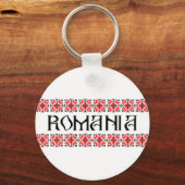 romania Land Symbol Name Text Folk Motif Tradit Schlüsselanhänger (Vorderseite)