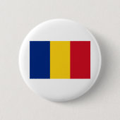 România - Rumänische Flagge Button (Vorderseite)