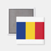 România - Rumänische Flagge Magnet (Vorderseite/Rückseite)