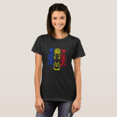 Romania Tiger Romanian Flag T-Shirt (Vorne ganz)