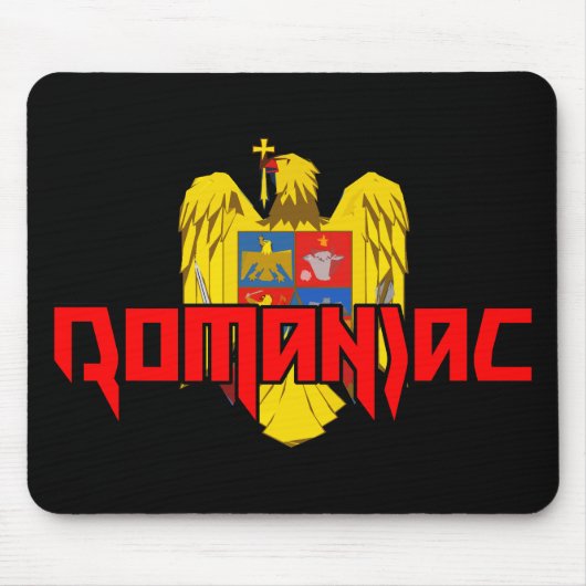 ROMANIAC - Schwermetalldesign Mousepad (Vorne)