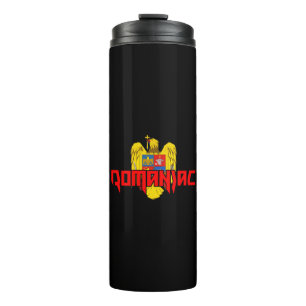ROMANIAC - Schwermetalldesign Thermosbecher