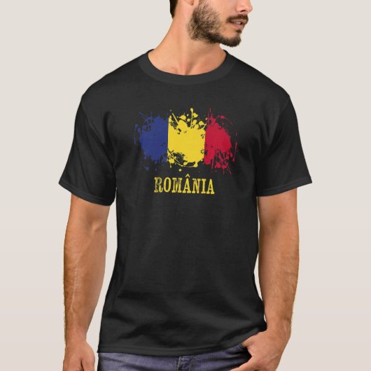 Romanian enthusiasts for România and Romania T-Shirt (Vorderseite)
