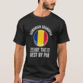 Romanian Grandpas Are The Best By Par Golf Grandad T-Shirt (Vorderseite)