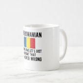 Romanian Heritage Romania Roots Romanian Flag Kaffeetasse (VorderseiteRechts)