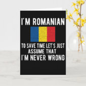 Romanian Heritage Romania Roots Romanian Flag Karte (Gelbe Blume)