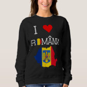 Romanian I Love Romania Sweatshirt (Vorderseite)