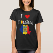 Romanian I Love Romania T-Shirt (Vorderseite)