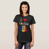 Romanian  I Love Romania T-Shirt (Vorne ganz)