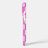 Romanic Pink Woven Fliesen mit Liebe Case-Mate iPhone Hülle (Rückseite / Links)