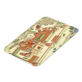 Romanische Abtei. Modell Magnet (Linke Seite)