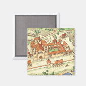 Romanische Abtei. Modell Magnet (Vorderseite/Rückseite)