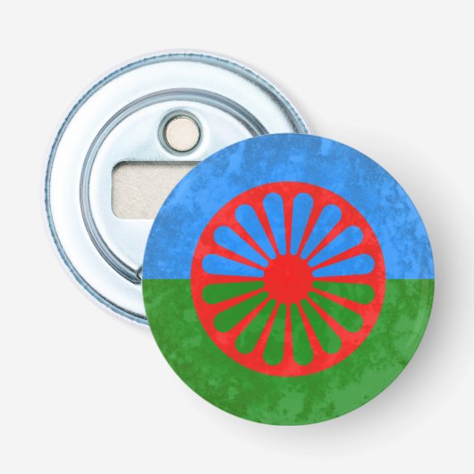 Romanische Flagge Flaschenöffner (Vorderseite)
