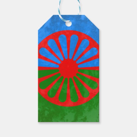 Romanische Flagge Geschenkanhänger (Vorderseite)