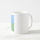 Romanische Flagge Kaffeetasse (VorderseiteRechts)