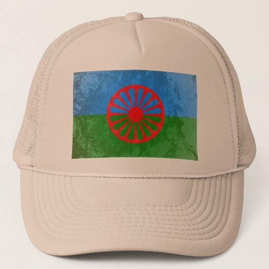 Romanische Flagge Truckerkappe (Vorderseite)