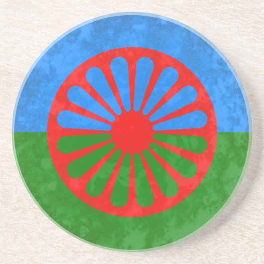 Romanische Flagge Untersetzer (Vorne)