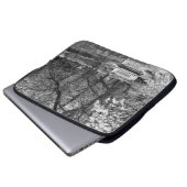 Romanischer See Laptopschutzhülle (Vorne Knopf)