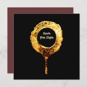 Romanischer Spiegel Einladung (Vorne/Hinten)