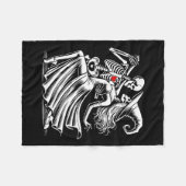 Romanischer Tanz mit Hexe Fleecedecke (Vorderseite (Horizontal))