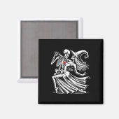 Romanischer Tanz mit Hexe Magnet (Vorderseite/Rückseite)