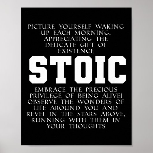 Romanisches Buch Zitat Marcus Aurelius Gratirude Poster (Vorne)