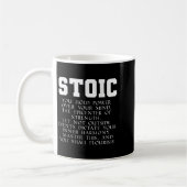 Romanisches Buch Zitat Marcus Aurelius Stoic Kaffeetasse (Links)