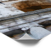 Romanisches Kolosseum am Morgen Poster (Ecke)