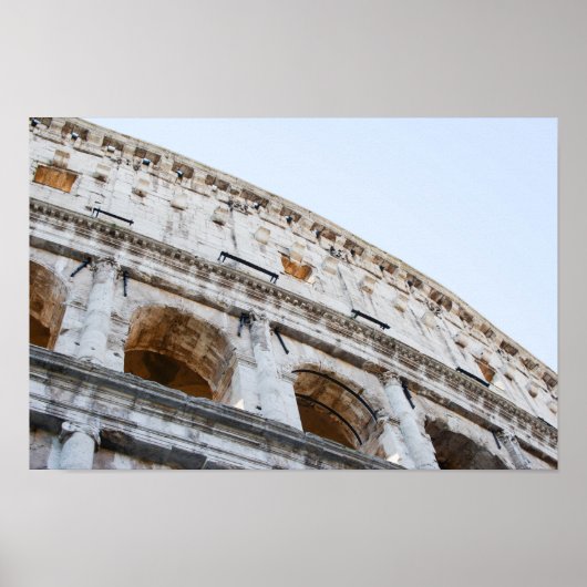 Romanisches Kolosseum am Morgen Poster (Vorne)