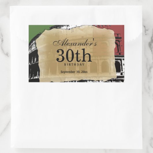 Romanisches Kolosseum Rechteckiger Aufkleber (Tasche)