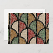 Romanisches Mosaik (Pompeji) Postkarte (Vorne/Hinten)
