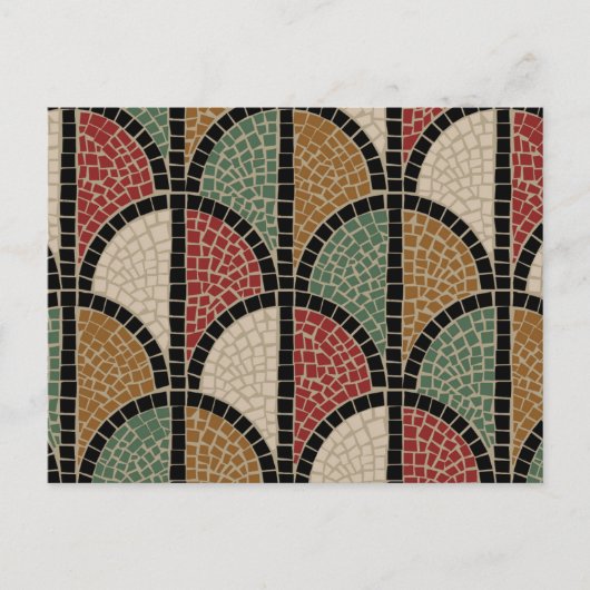 Romanisches Mosaik (Pompeji) Postkarte (Vorderseite)